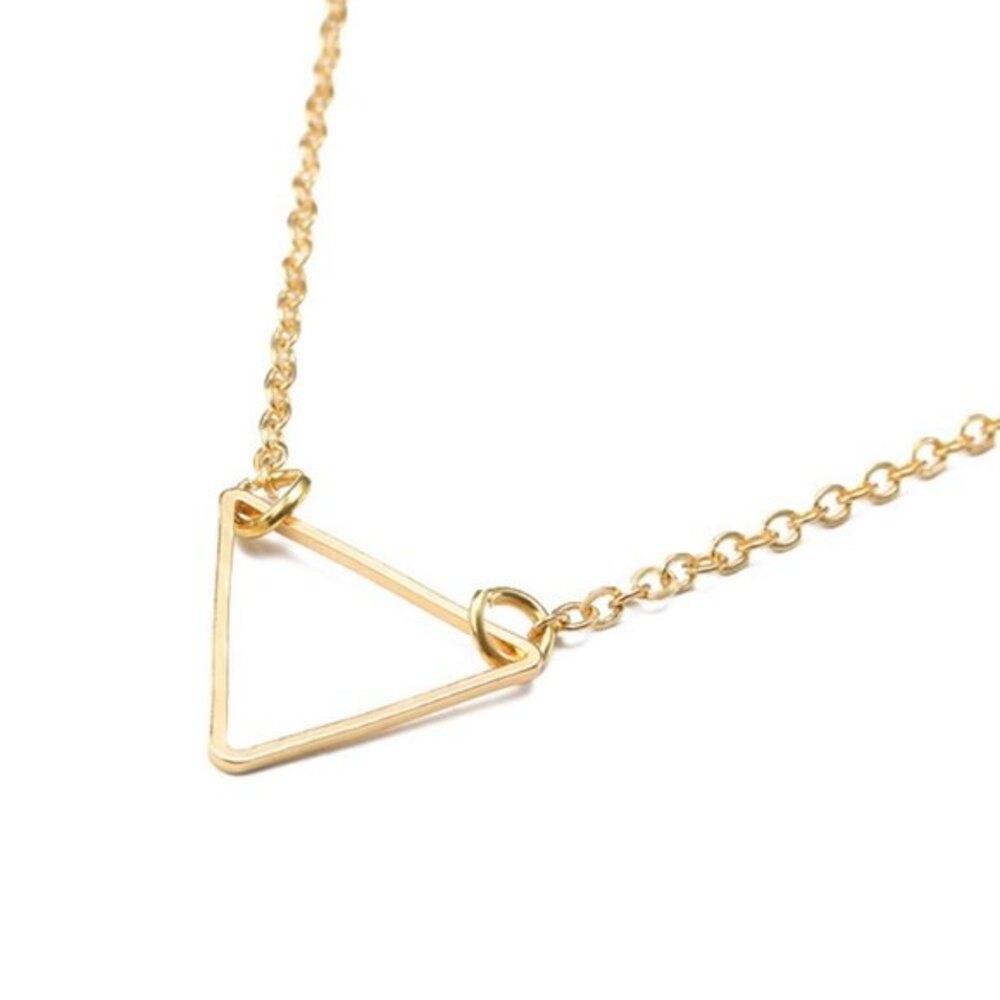 Simple Triangle Geometric Necklace